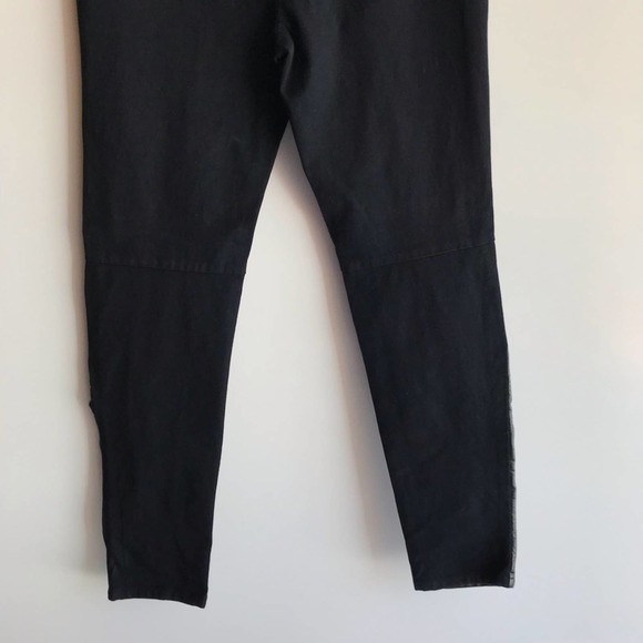 Trouve Faux Leather Front Panel Leggings Black Sml - Picture 8 of 16